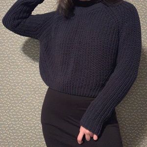 Indigo Cropped Sweater MNG Mango